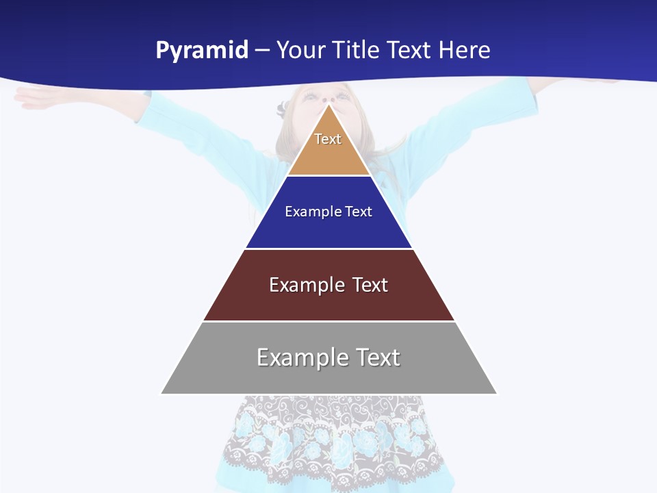 Girl Colorful Blond PowerPoint Template