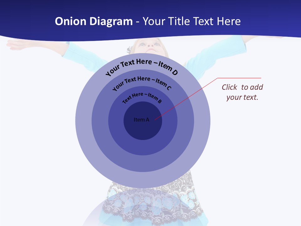 Girl Colorful Blond PowerPoint Template