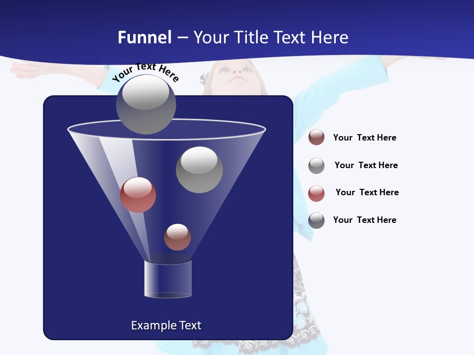 Girl Colorful Blond PowerPoint Template