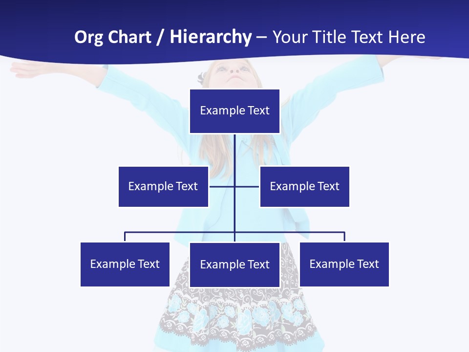 Girl Colorful Blond PowerPoint Template