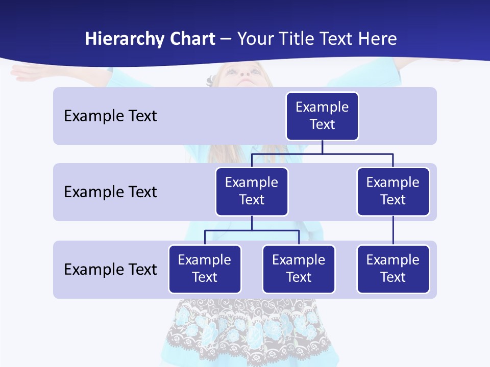 Girl Colorful Blond PowerPoint Template