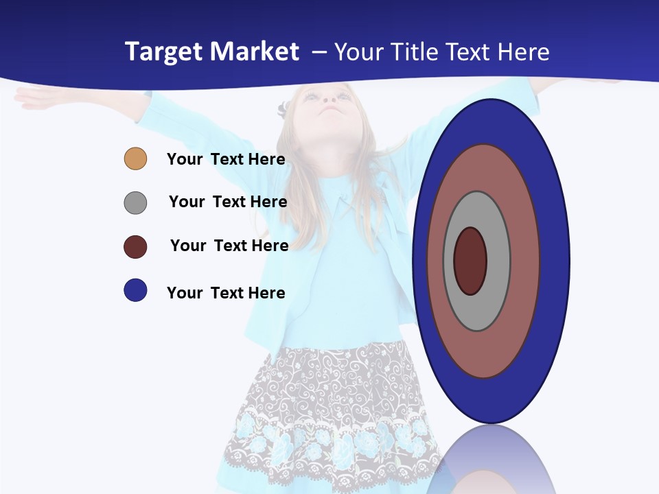 Girl Colorful Blond PowerPoint Template