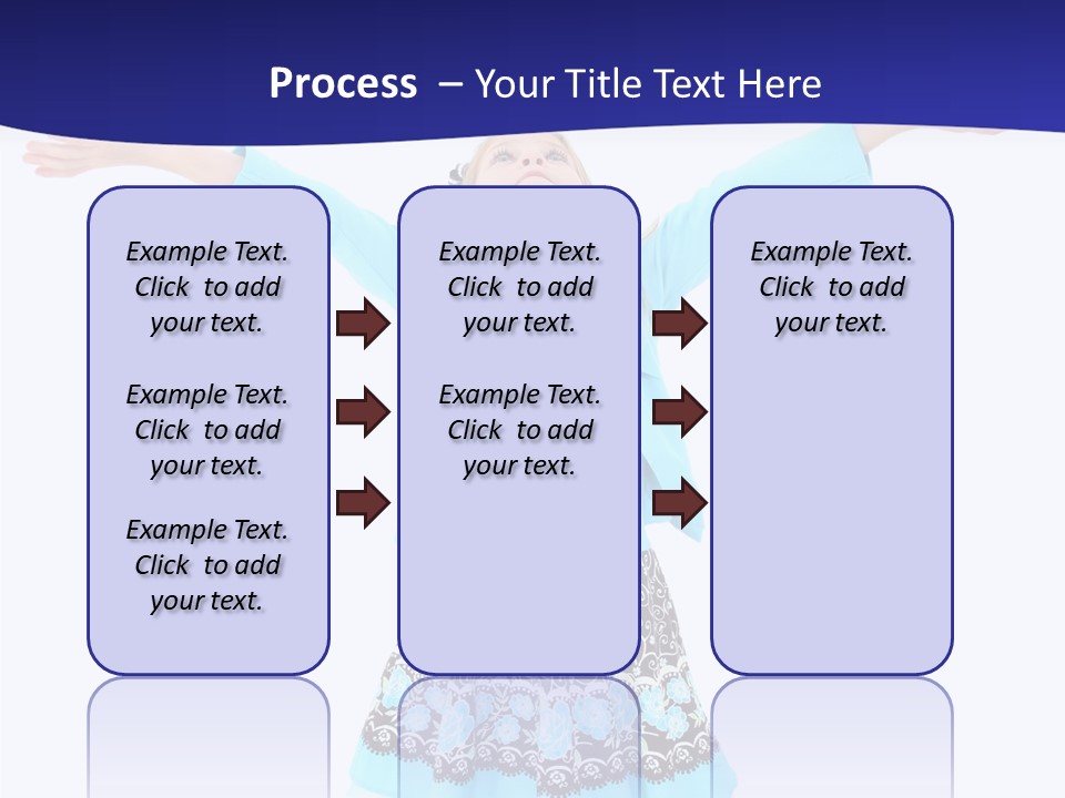 Girl Colorful Blond PowerPoint Template