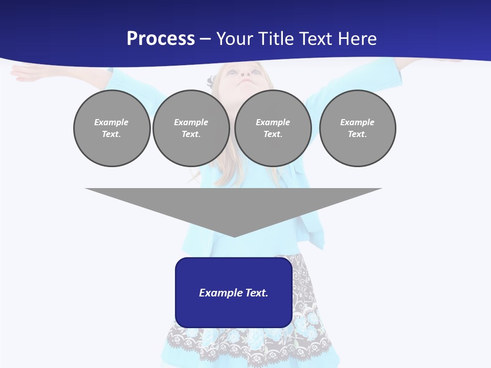 Girl Colorful Blond PowerPoint Template