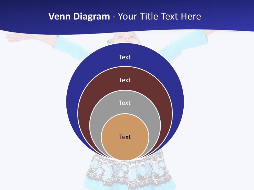 Girl Colorful Blond PowerPoint Template