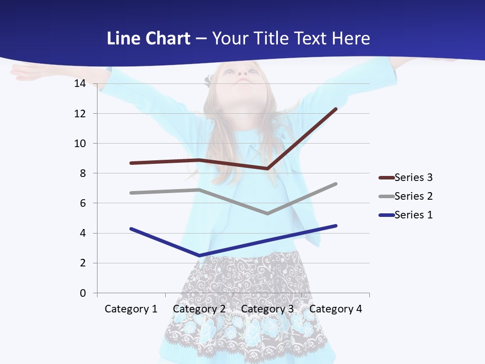 Girl Colorful Blond PowerPoint Template