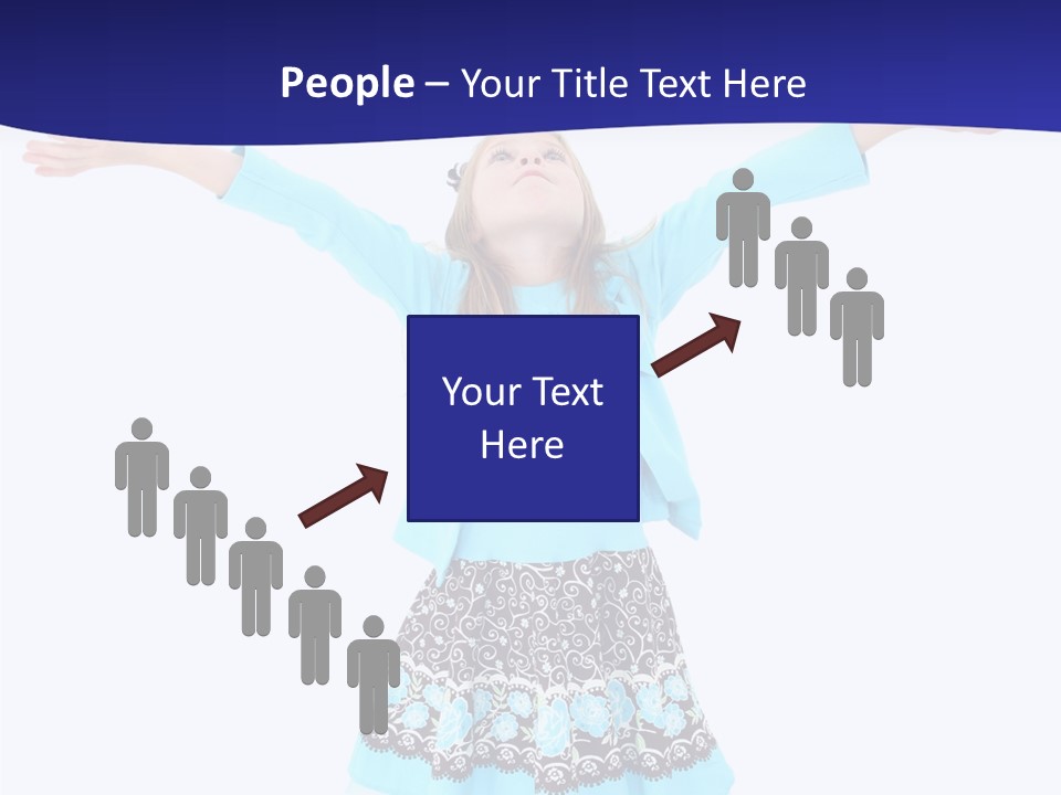 Girl Colorful Blond PowerPoint Template