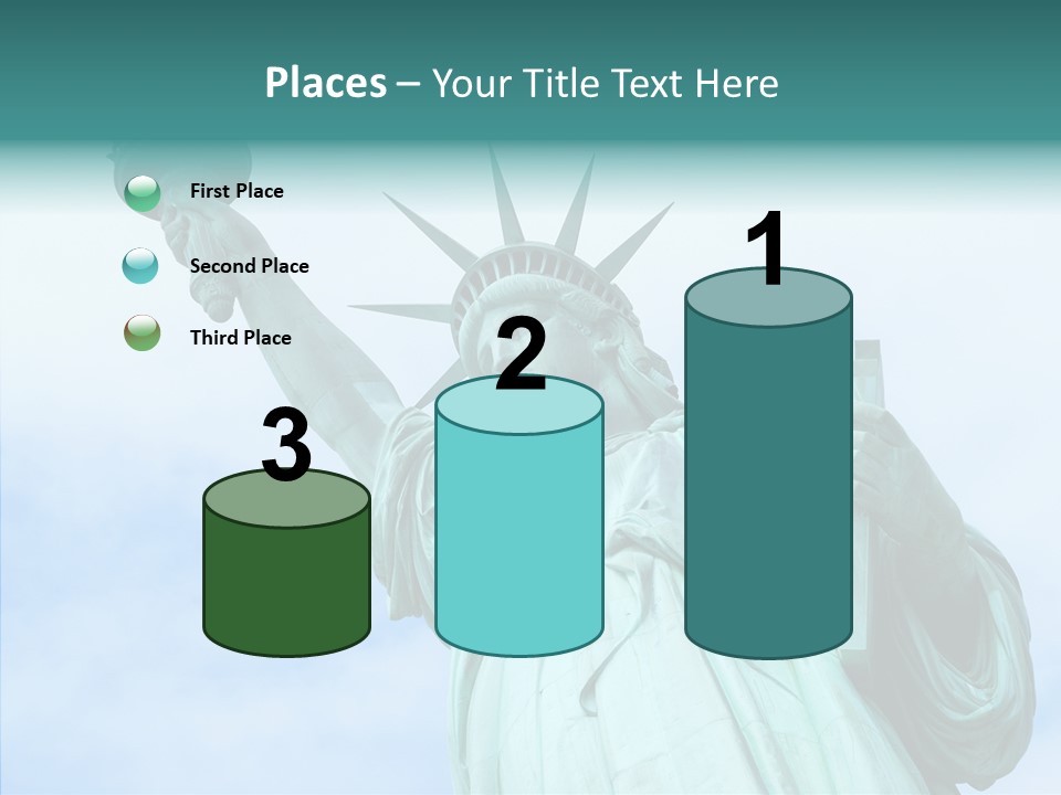 York Famous Torch PowerPoint Template