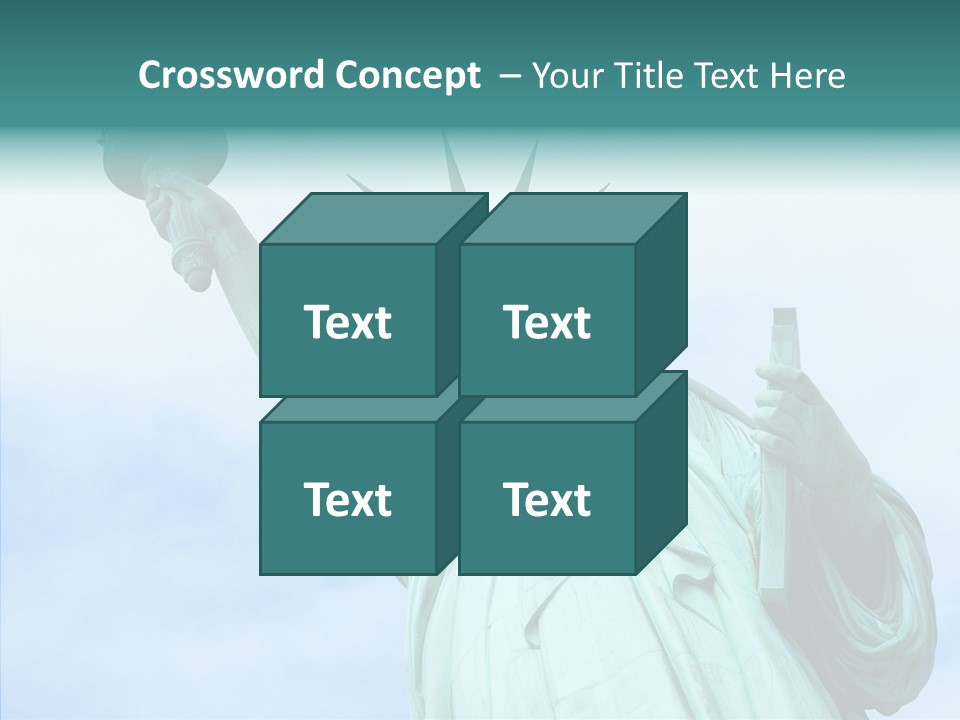 York Famous Torch PowerPoint Template