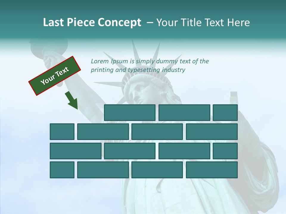 York Famous Torch PowerPoint Template