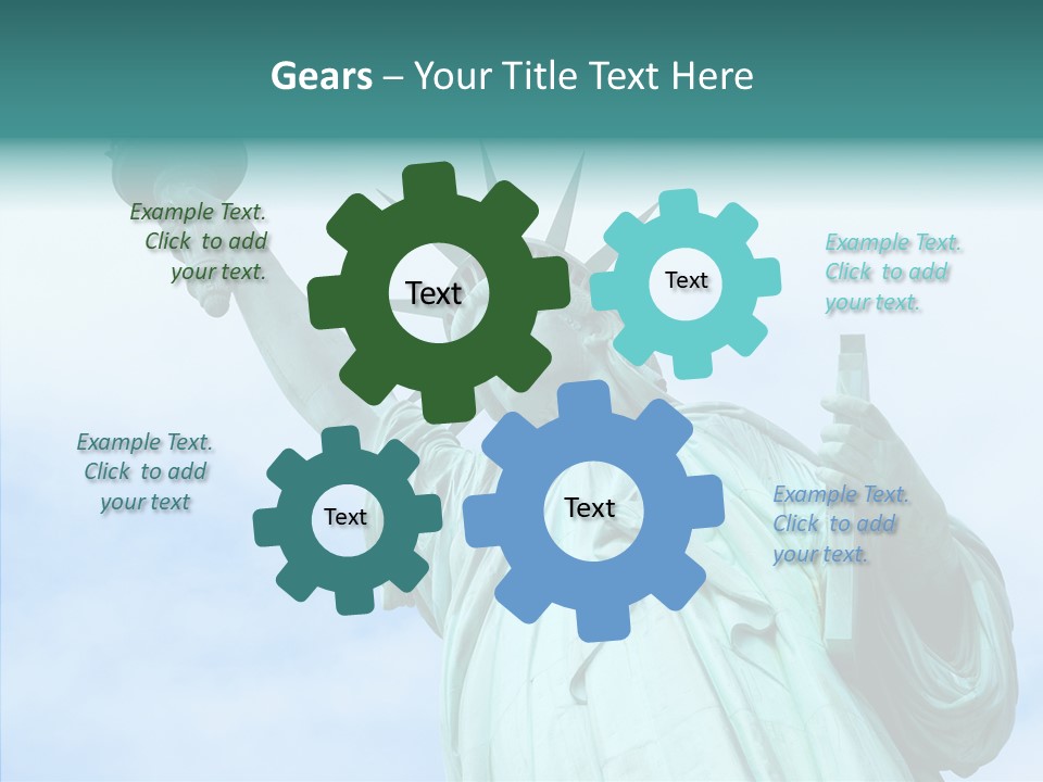 York Famous Torch PowerPoint Template