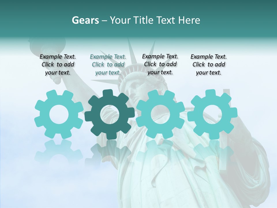 York Famous Torch PowerPoint Template