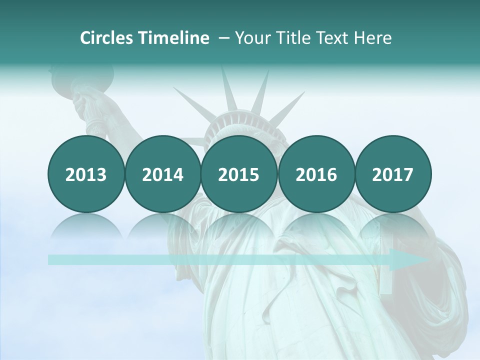 York Famous Torch PowerPoint Template