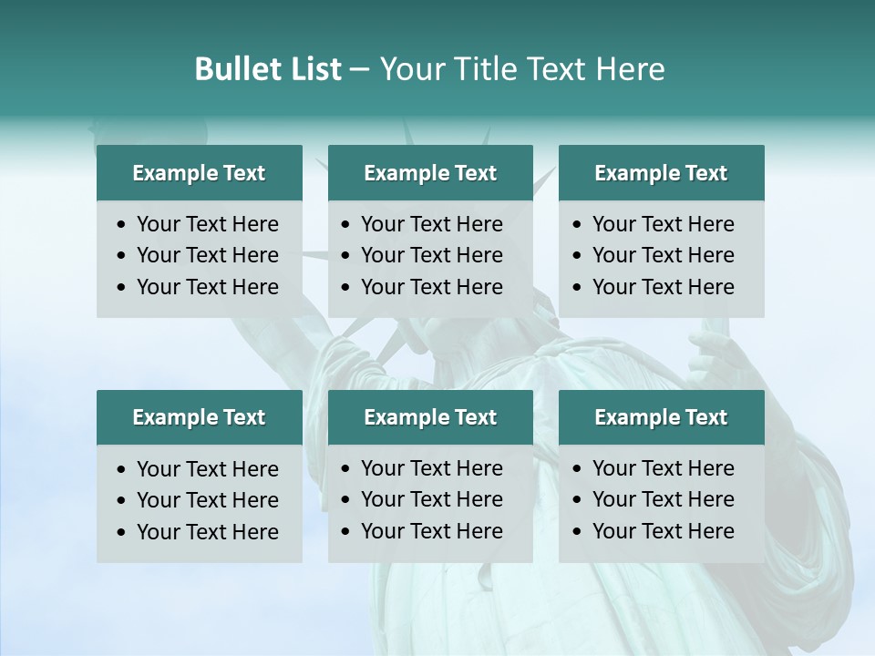 York Famous Torch PowerPoint Template