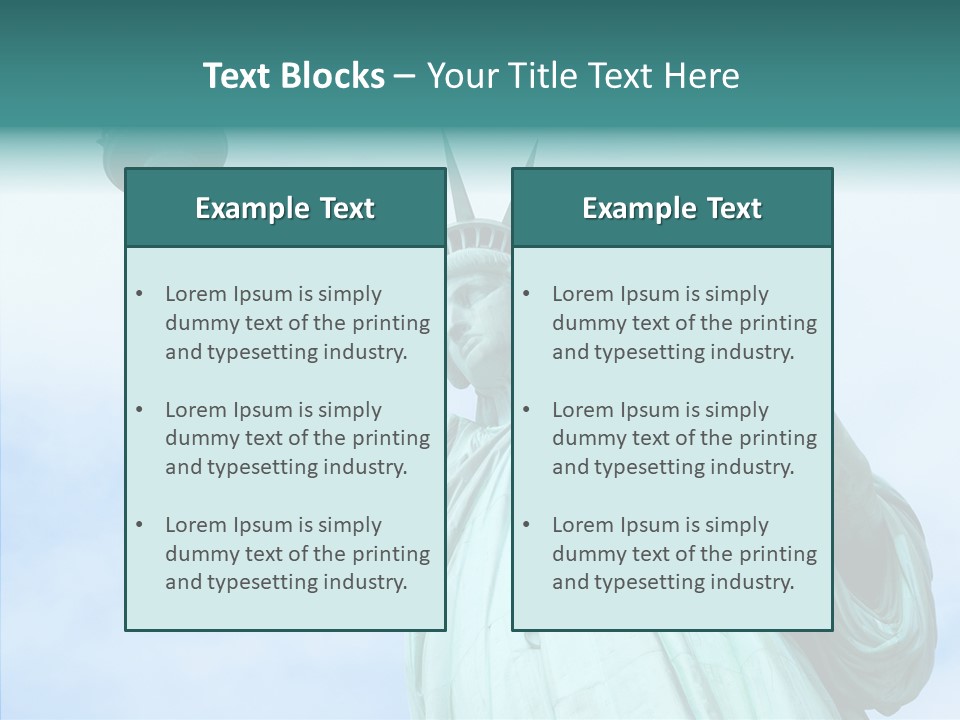 York Famous Torch PowerPoint Template