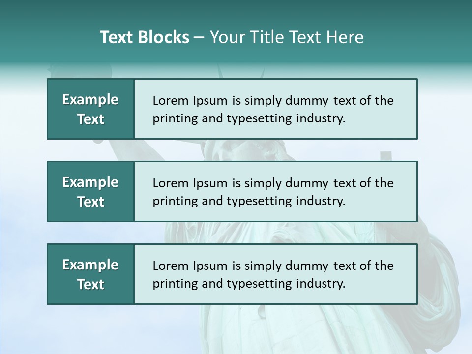 York Famous Torch PowerPoint Template