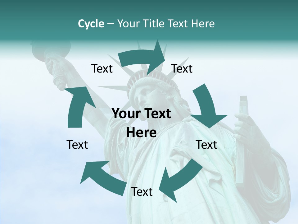 York Famous Torch PowerPoint Template