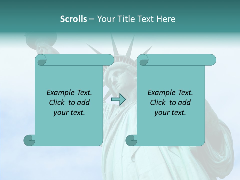 York Famous Torch PowerPoint Template