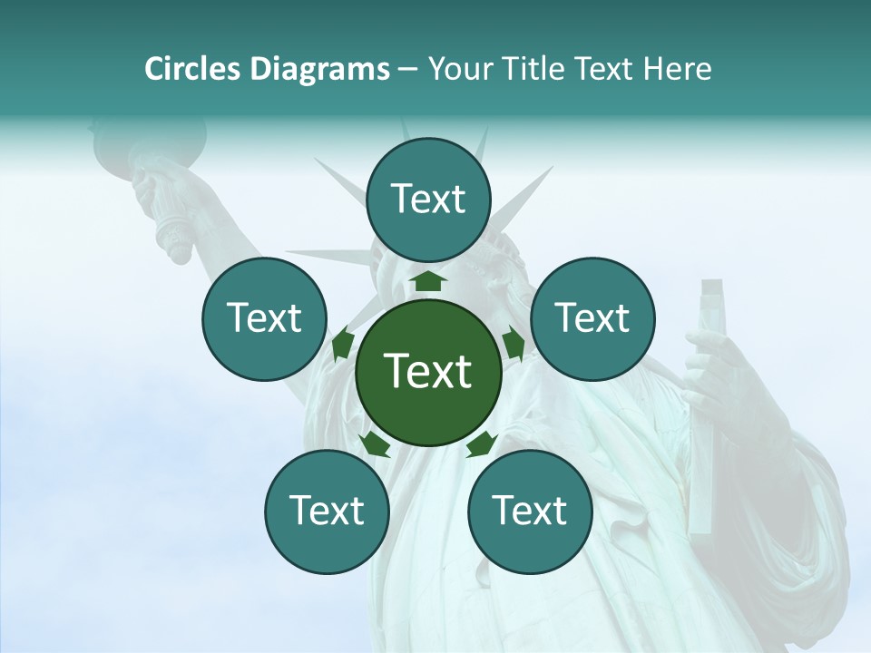 York Famous Torch PowerPoint Template