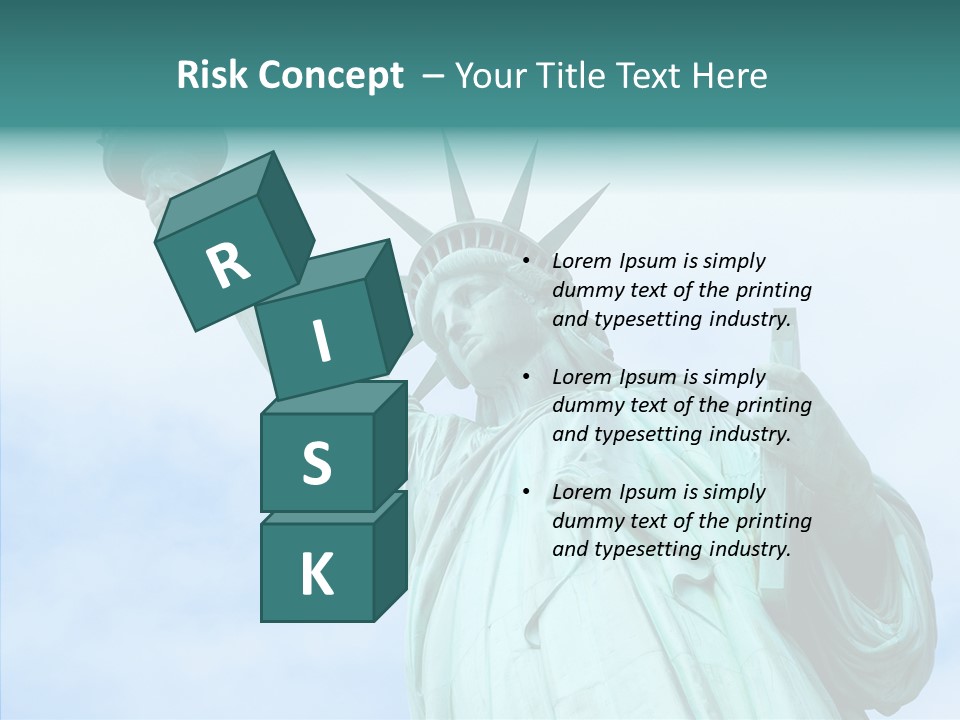 York Famous Torch PowerPoint Template