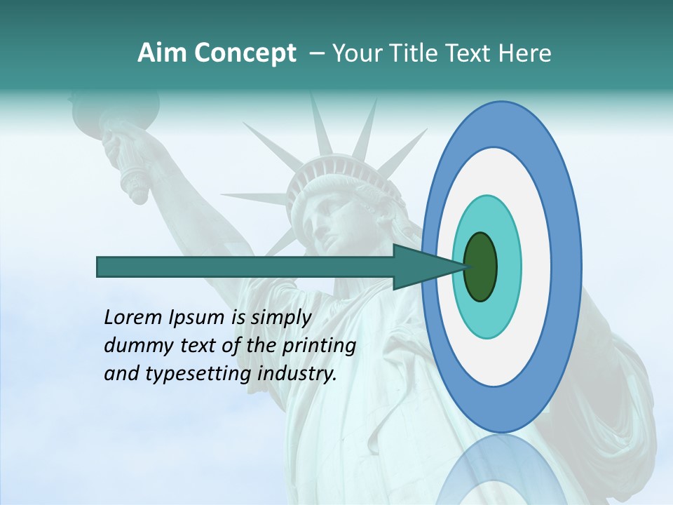 York Famous Torch PowerPoint Template