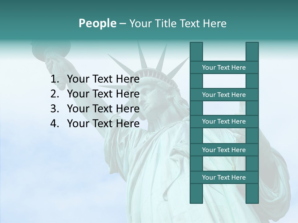 York Famous Torch PowerPoint Template