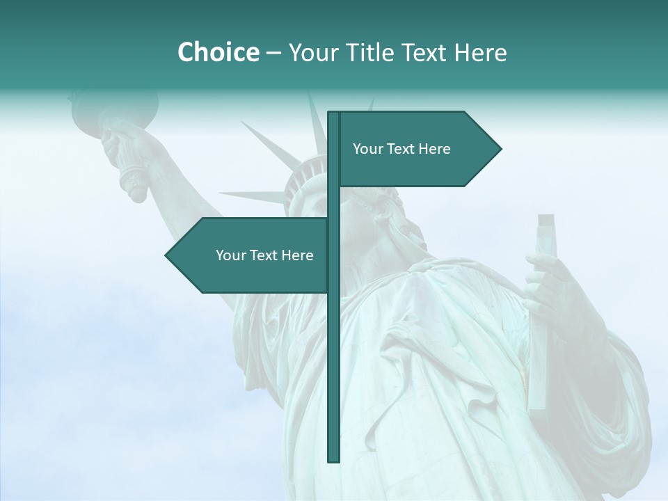 York Famous Torch PowerPoint Template