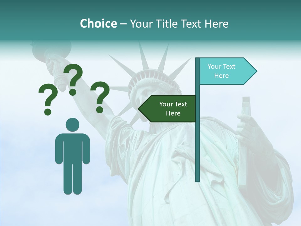 York Famous Torch PowerPoint Template