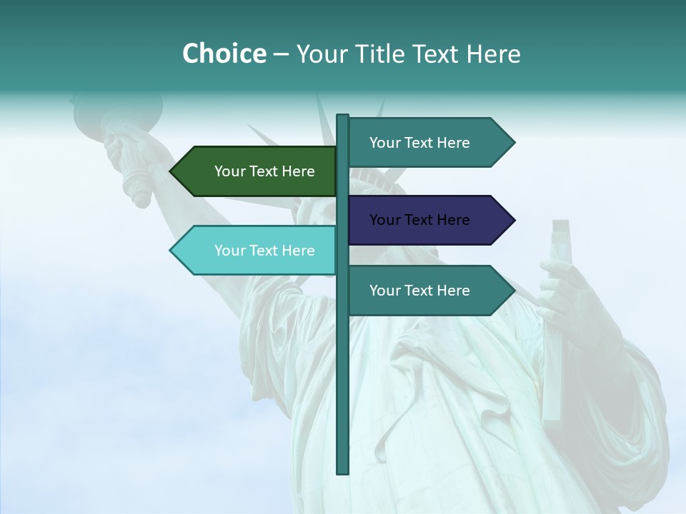 York Famous Torch PowerPoint Template