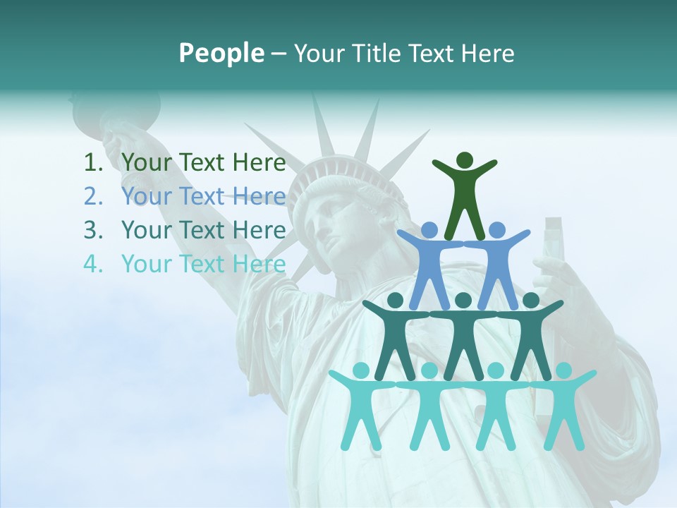 York Famous Torch PowerPoint Template