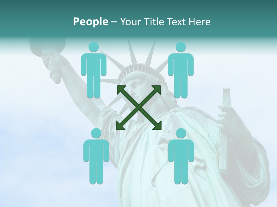 York Famous Torch PowerPoint Template