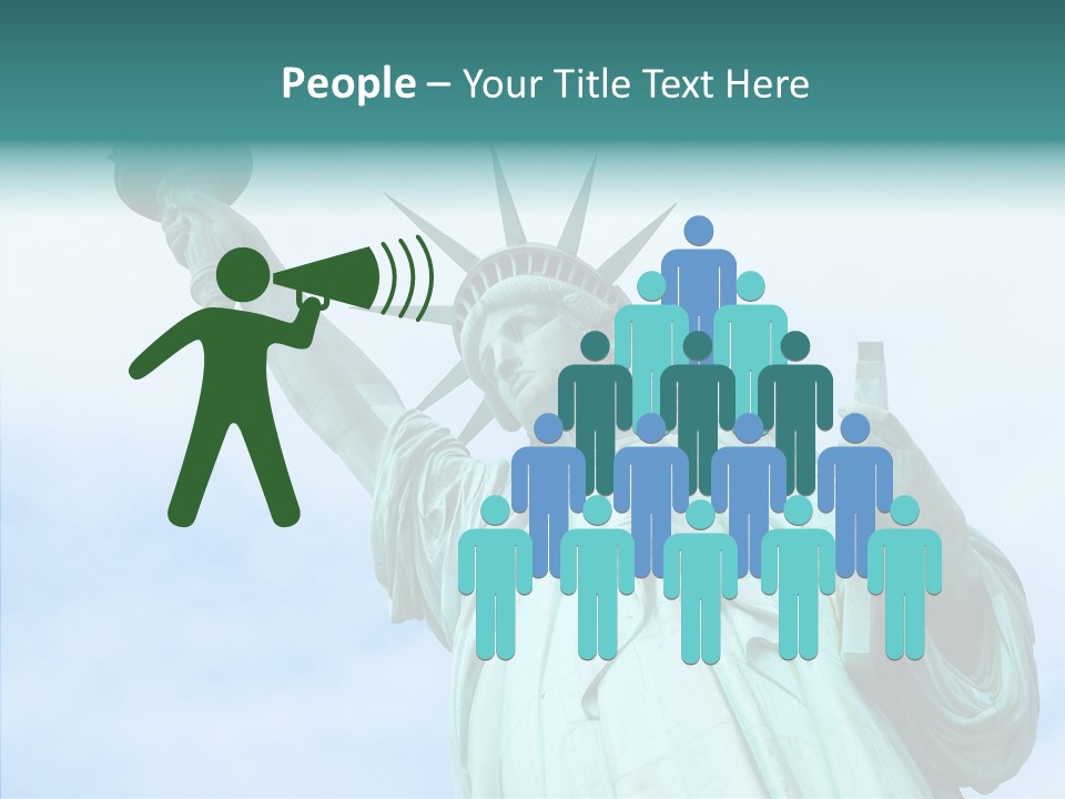 York Famous Torch PowerPoint Template