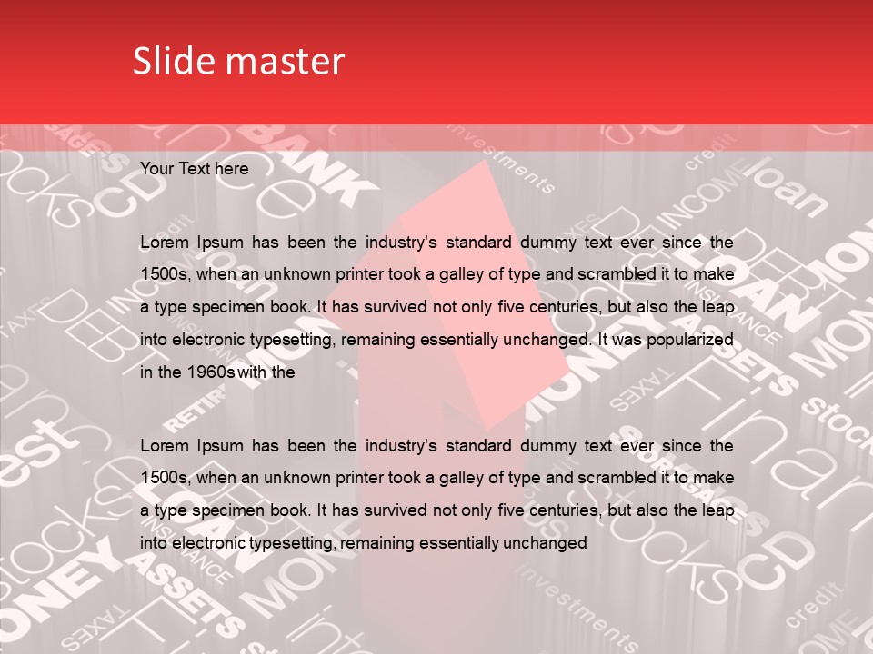 Card Document Retirement PowerPoint Template