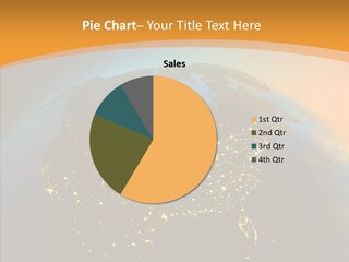 United States At Night PowerPoint Template