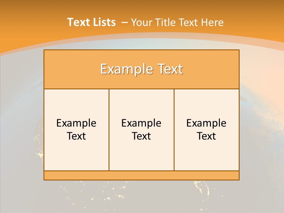 United States At Night PowerPoint Template