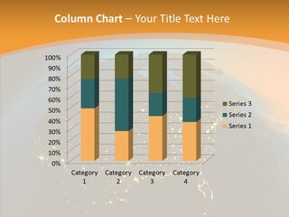 United States At Night PowerPoint Template