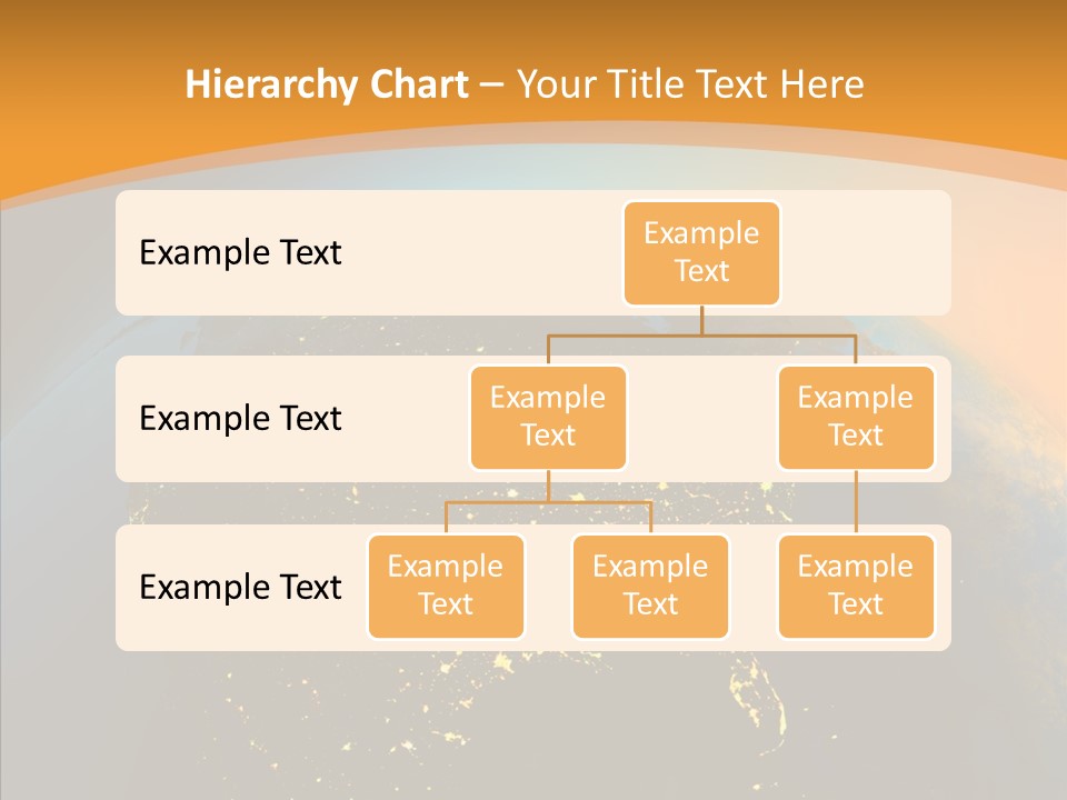 United States At Night PowerPoint Template