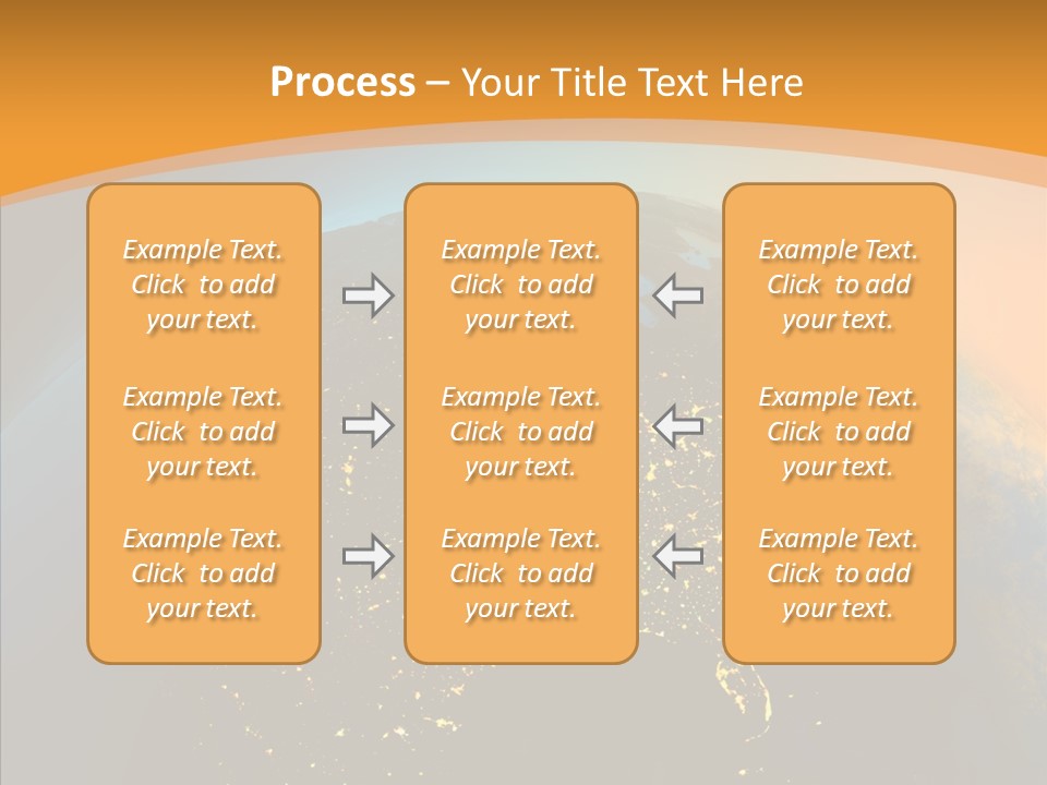 United States At Night PowerPoint Template
