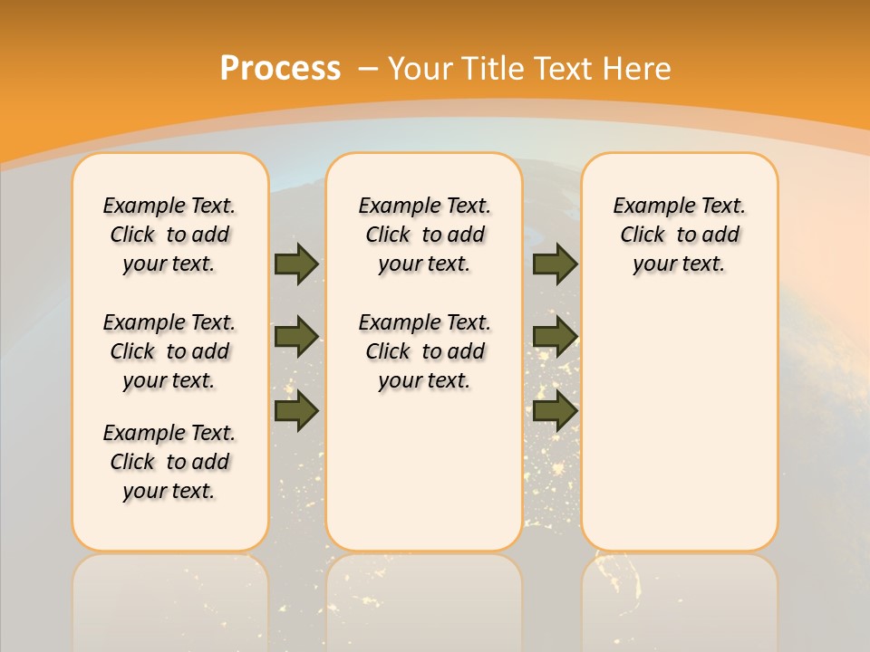United States At Night PowerPoint Template