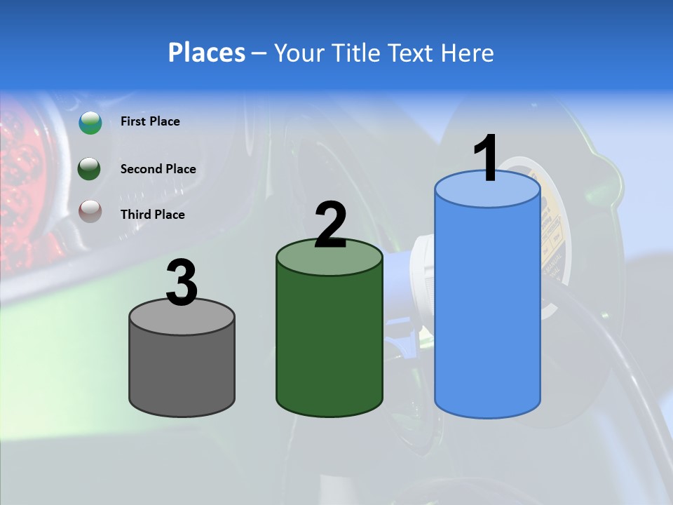 Battery Mobil Environment PowerPoint Template