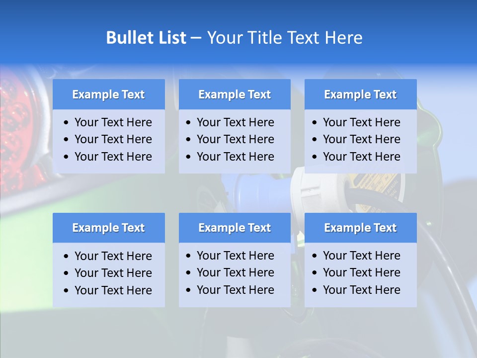 Battery Mobil Environment PowerPoint Template