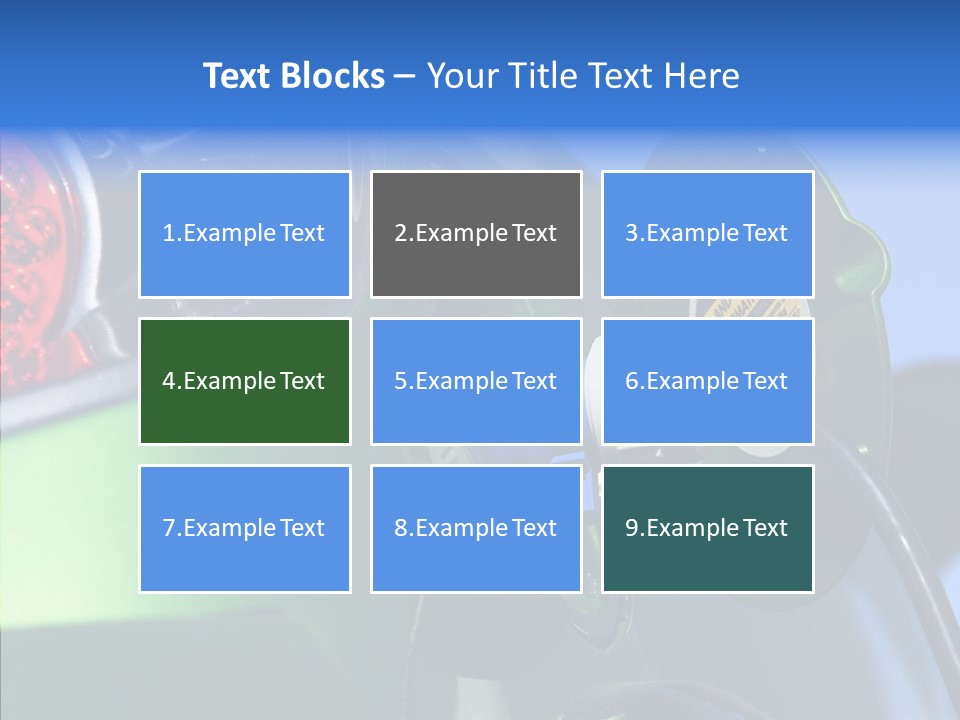 Battery Mobil Environment PowerPoint Template