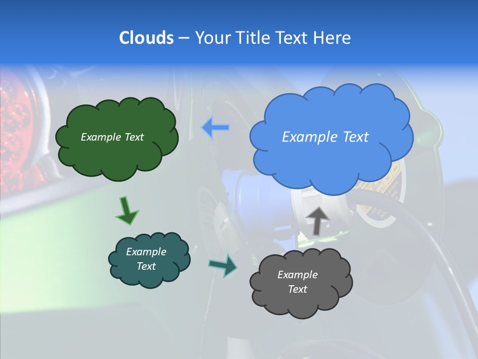 Battery Mobil Environment PowerPoint Template