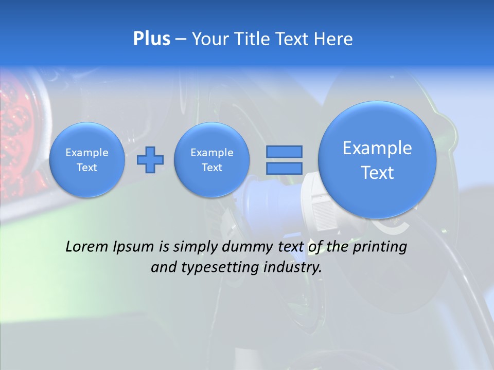 Battery Mobil Environment PowerPoint Template