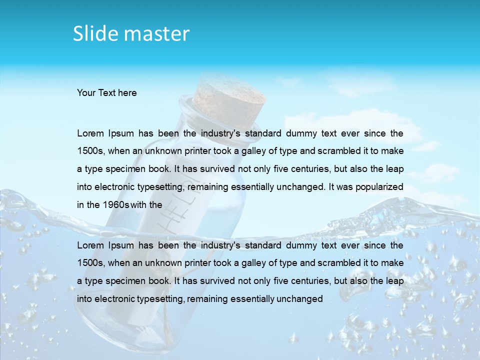 Ideas Solitude Sky PowerPoint Template