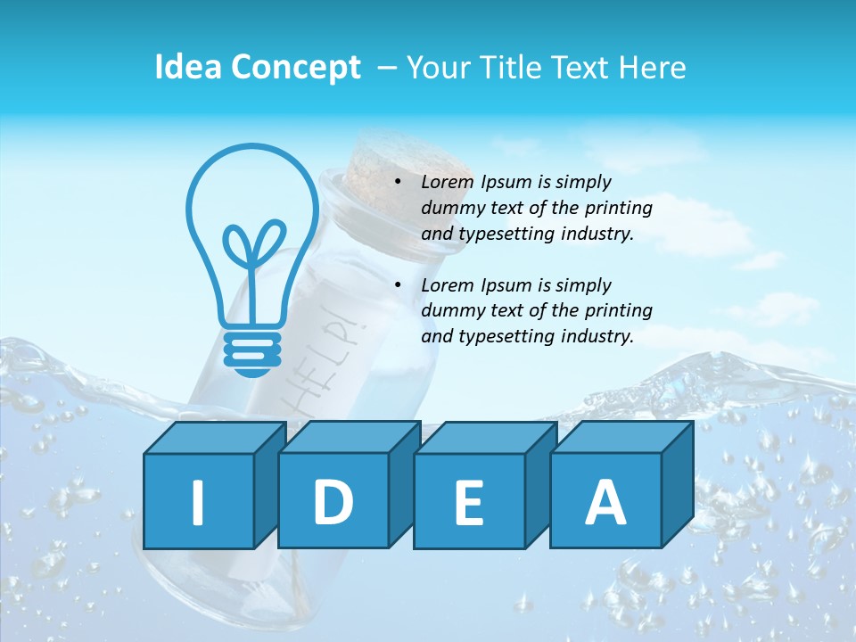 Ideas Solitude Sky PowerPoint Template