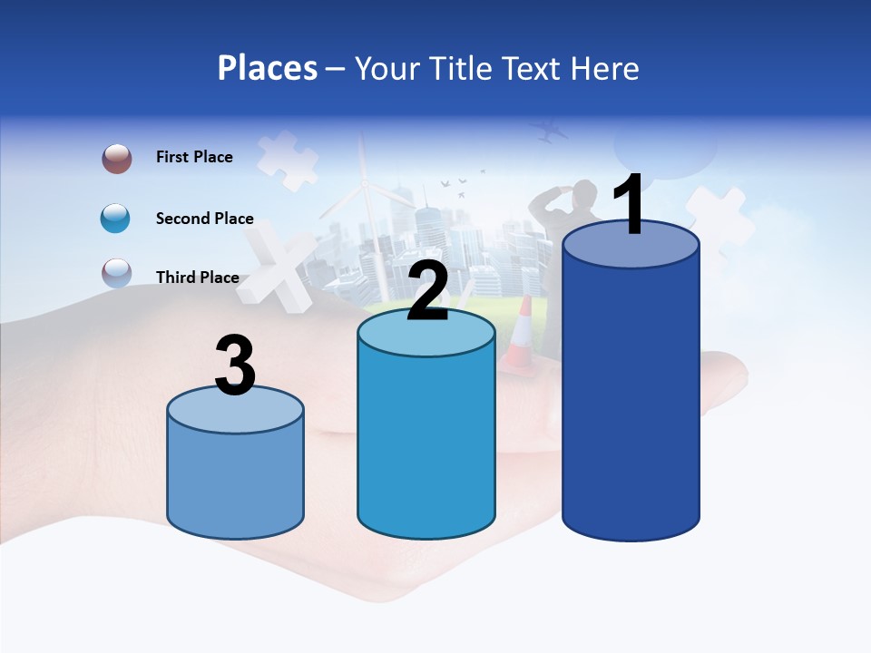 Strategy Plane Landscape PowerPoint Template