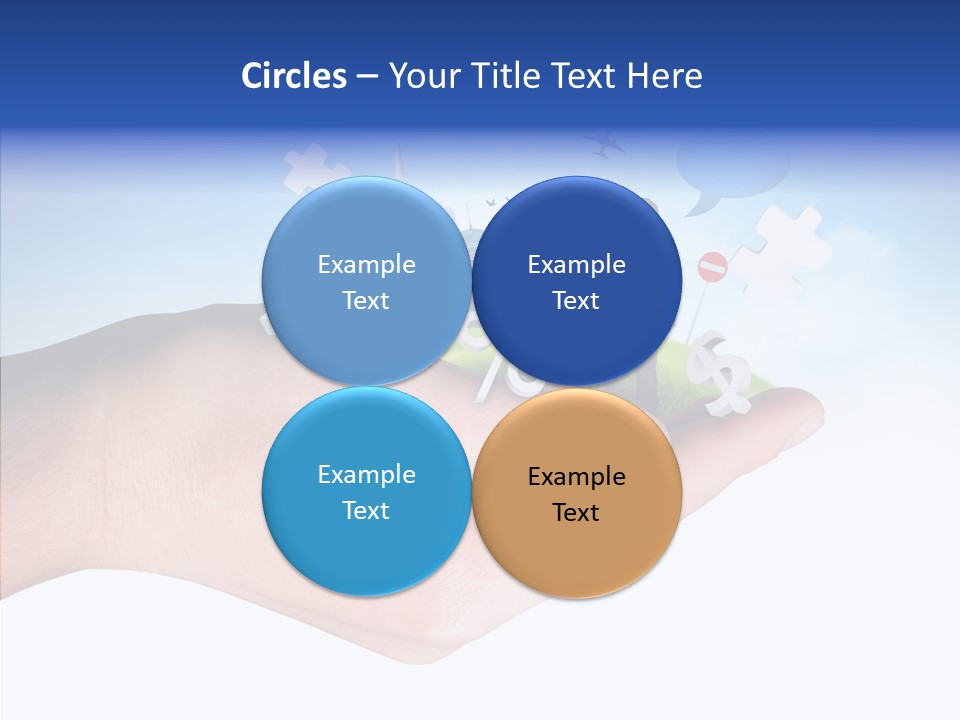 Strategy Plane Landscape PowerPoint Template