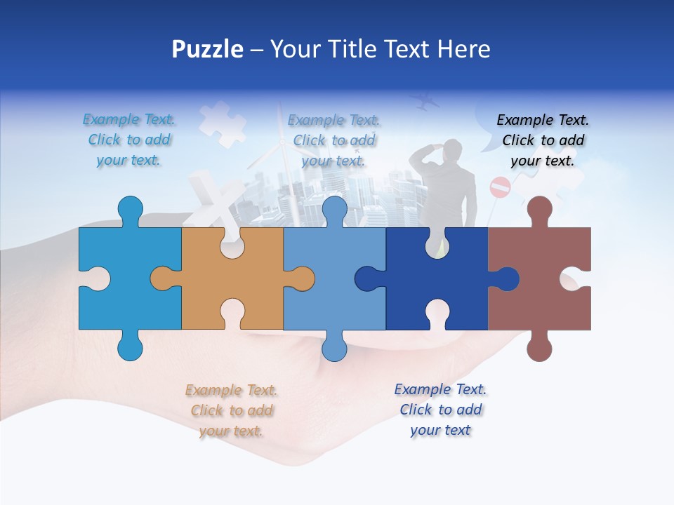 Strategy Plane Landscape PowerPoint Template