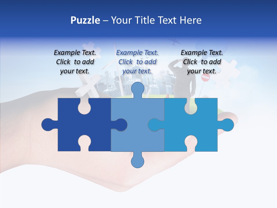 Strategy Plane Landscape PowerPoint Template